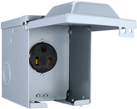 exterior electrical welder outlet box|wiring 50a outlet box.